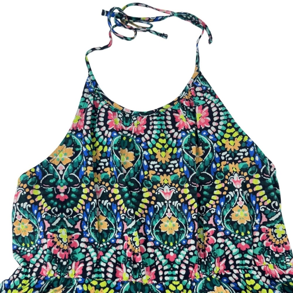 Old Navy XL 14-16 Halter Dress Spring Clean Girl Festival Beach Vacation Preppy - Picture 2 of 6